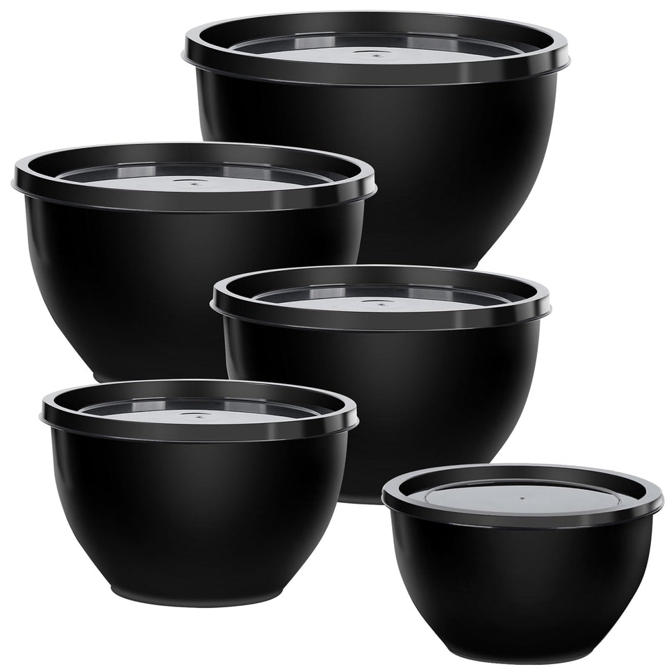 Greentainer 5-piece bowls with lids set for versatile kitchen prep and storage