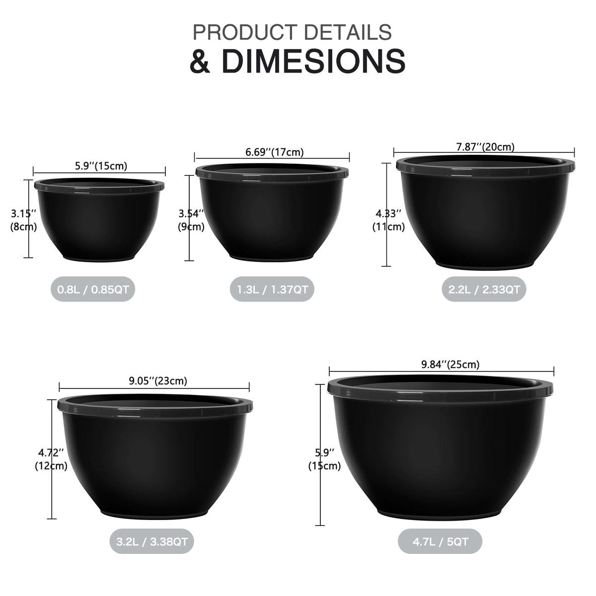 Greentainer nesting bowls stacked neatly save space on your counter
