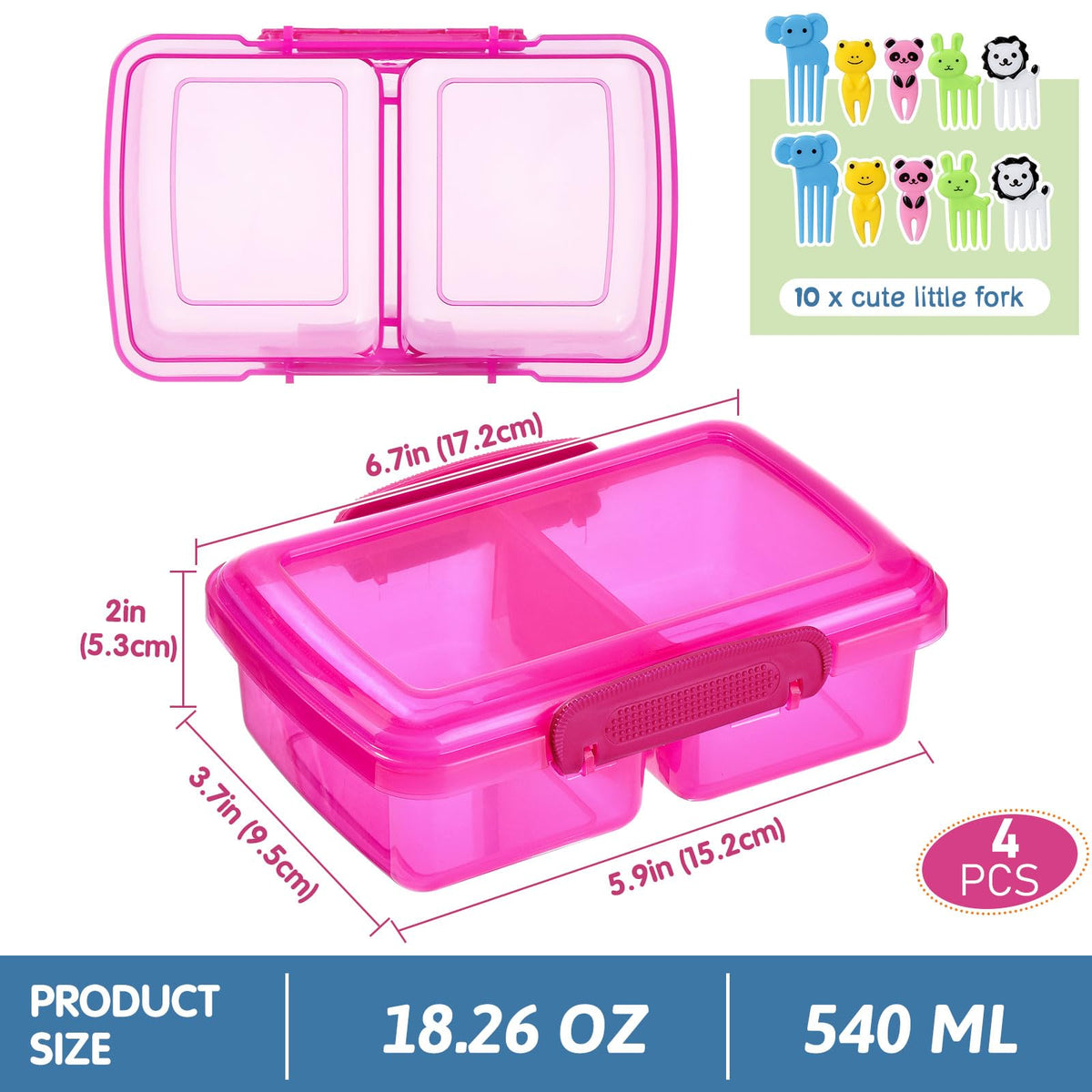 Greentainer snack containers with lids shown in a travel bag for on-the-go snacks.