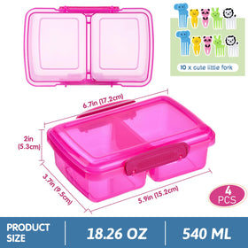 Greentainer snack containers with lids shown in a travel bag for on-the-go snacks.