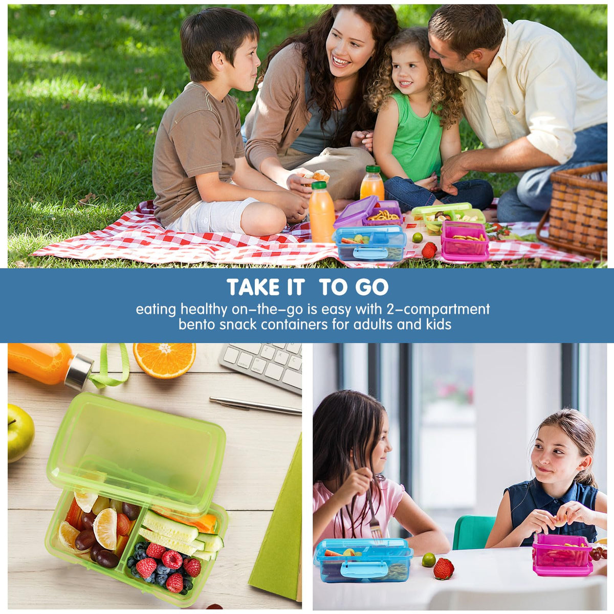 Greentainer durable bento-style containers withstand daily kids' use.