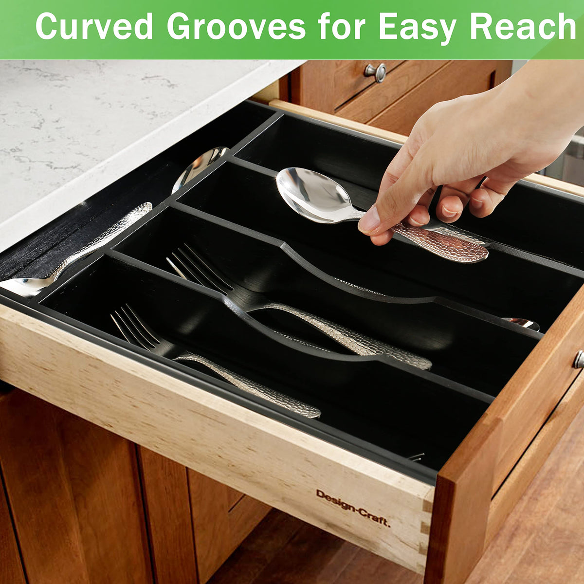 Greenual 10x14 inch fit fits most drawers for a tidy kitchen organization.