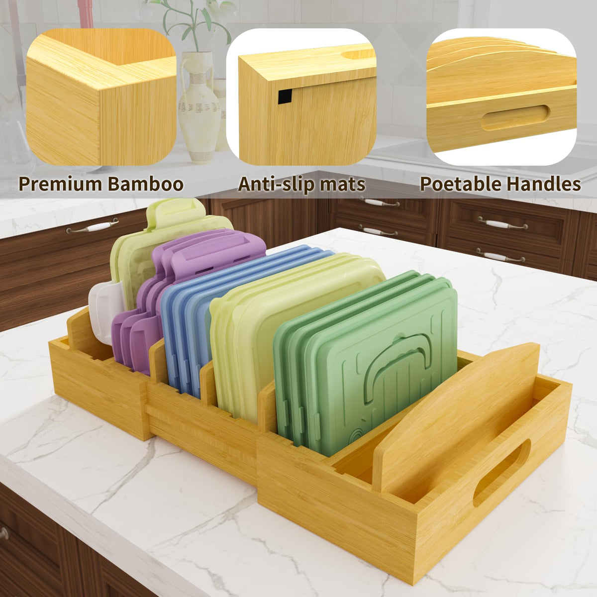 Greenwhisper raised base protects lids from moisture