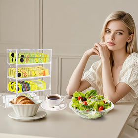 GRETJOB kitchen-use setup shows the organizer in pantry or on the countertop.
