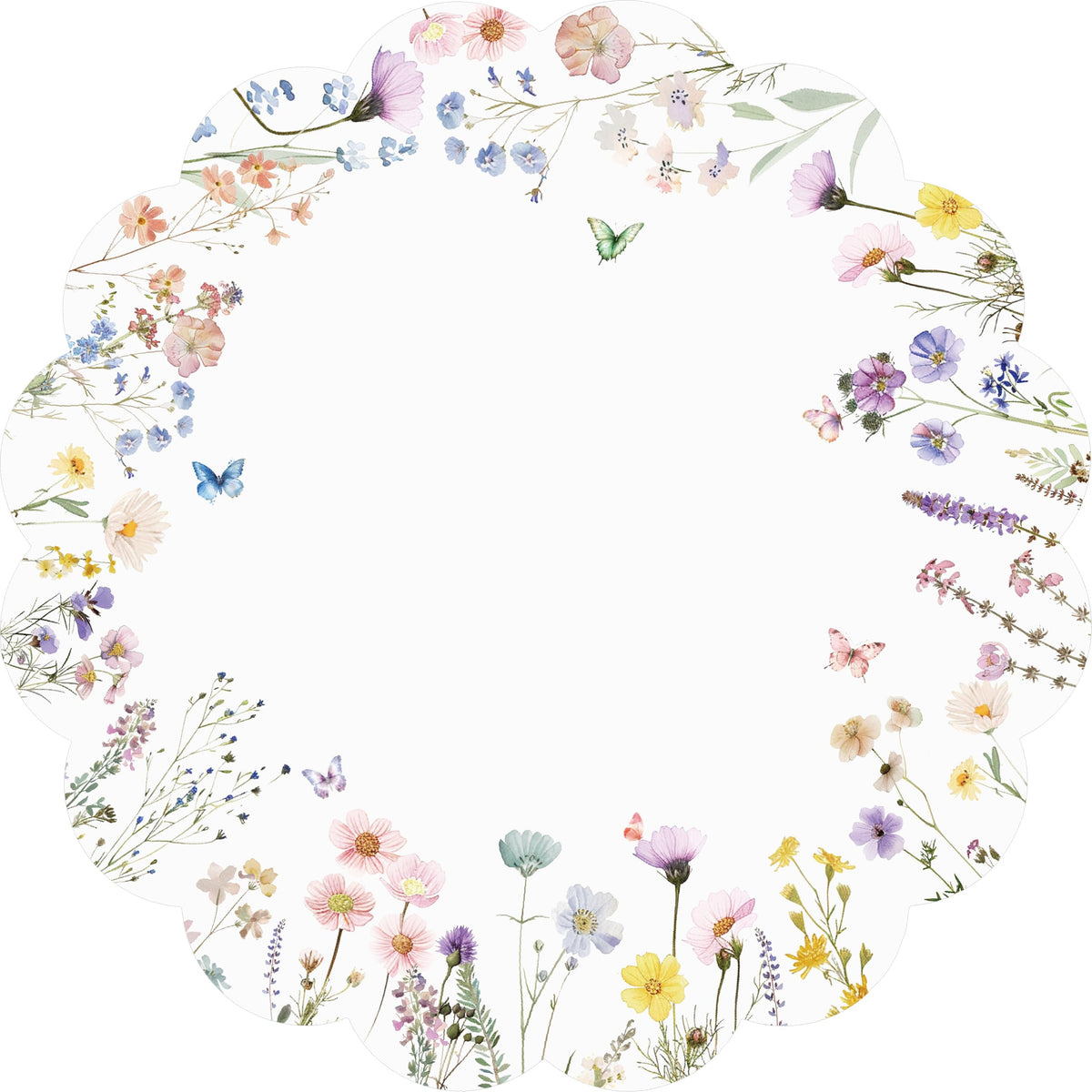 G.R.I spring flower placemats brighten the table for festive dinners.