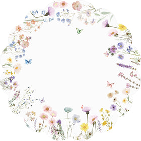 G.R.I spring flower placemats brighten the table for festive dinners.