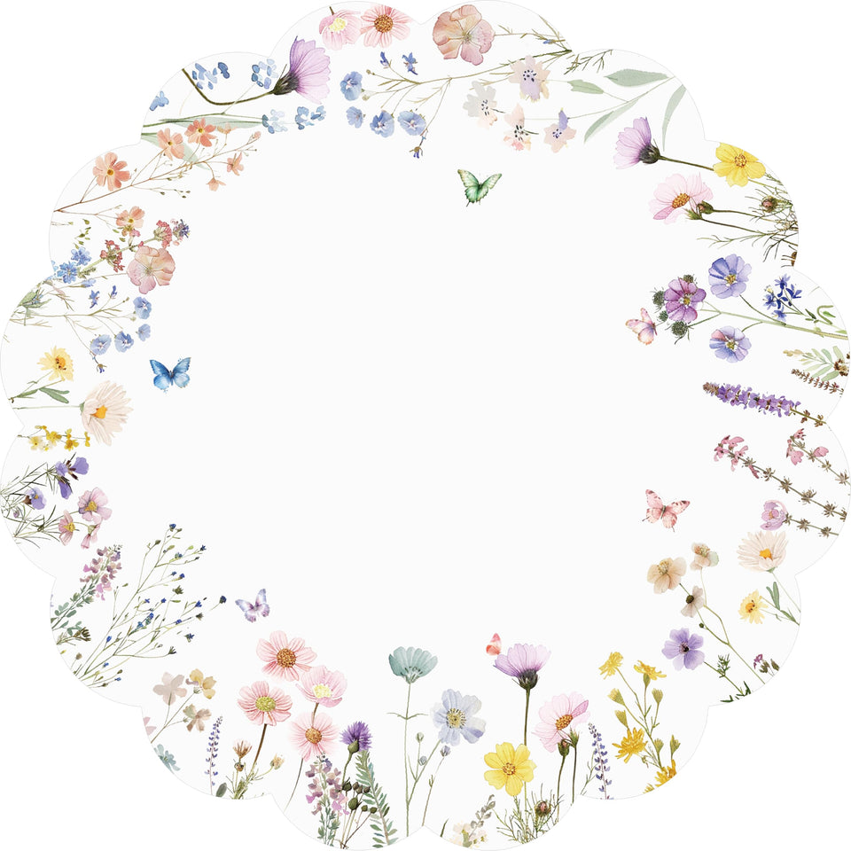 G.R.I spring flower placemats brighten the table for festive dinners.