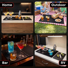 Grill 4U bar mat makes a thoughtful gift for home bartenders and entertainers