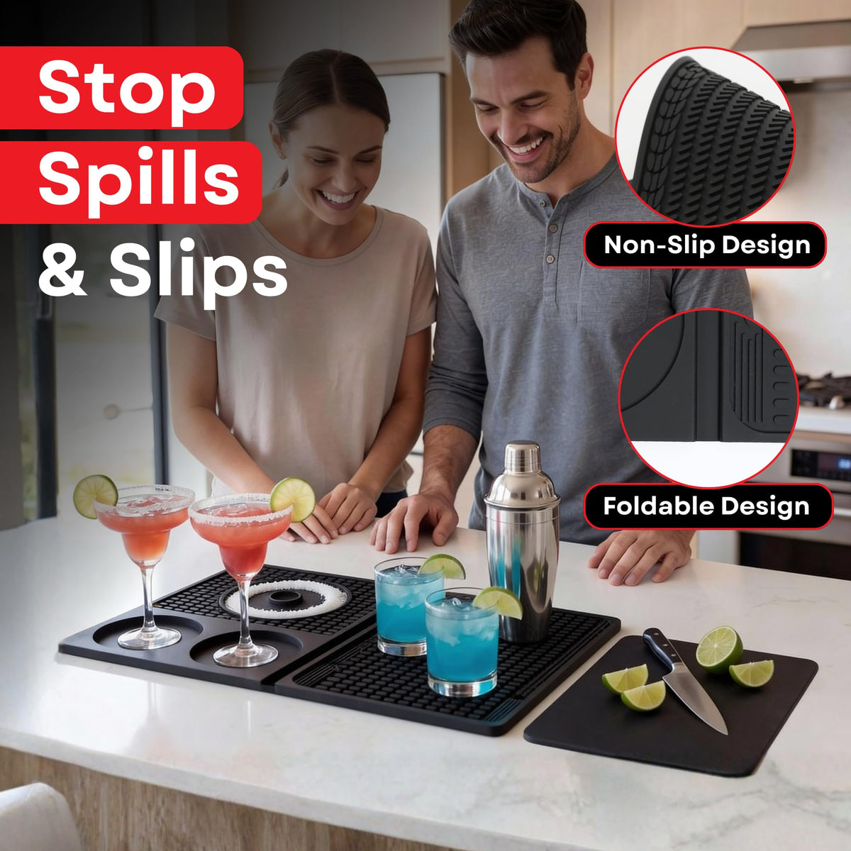 Grill 4U removable cutting board lets you slice garnishes and prep efficiently