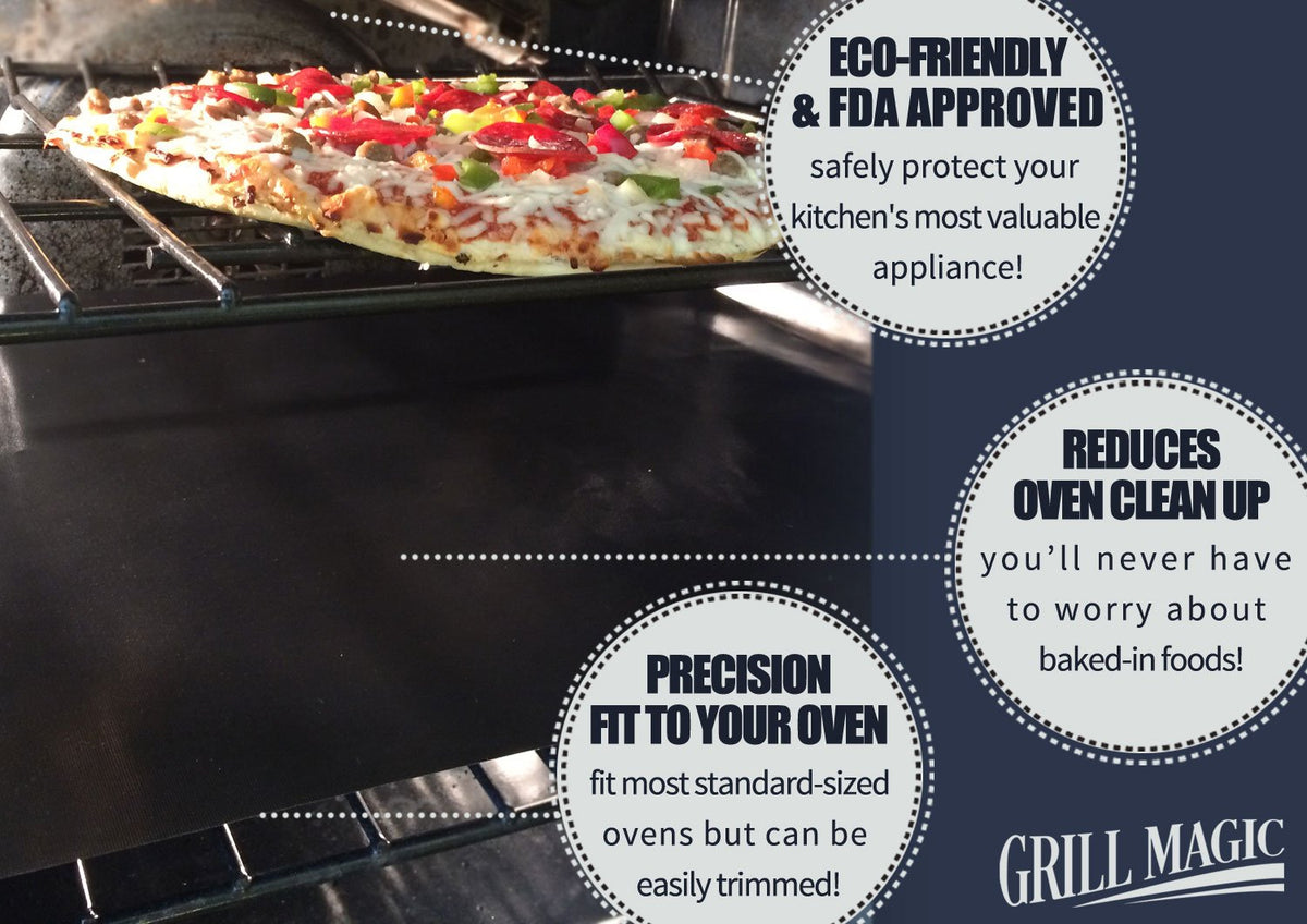 Grill Magic durable fiberglass liner withstands heavy daily use.