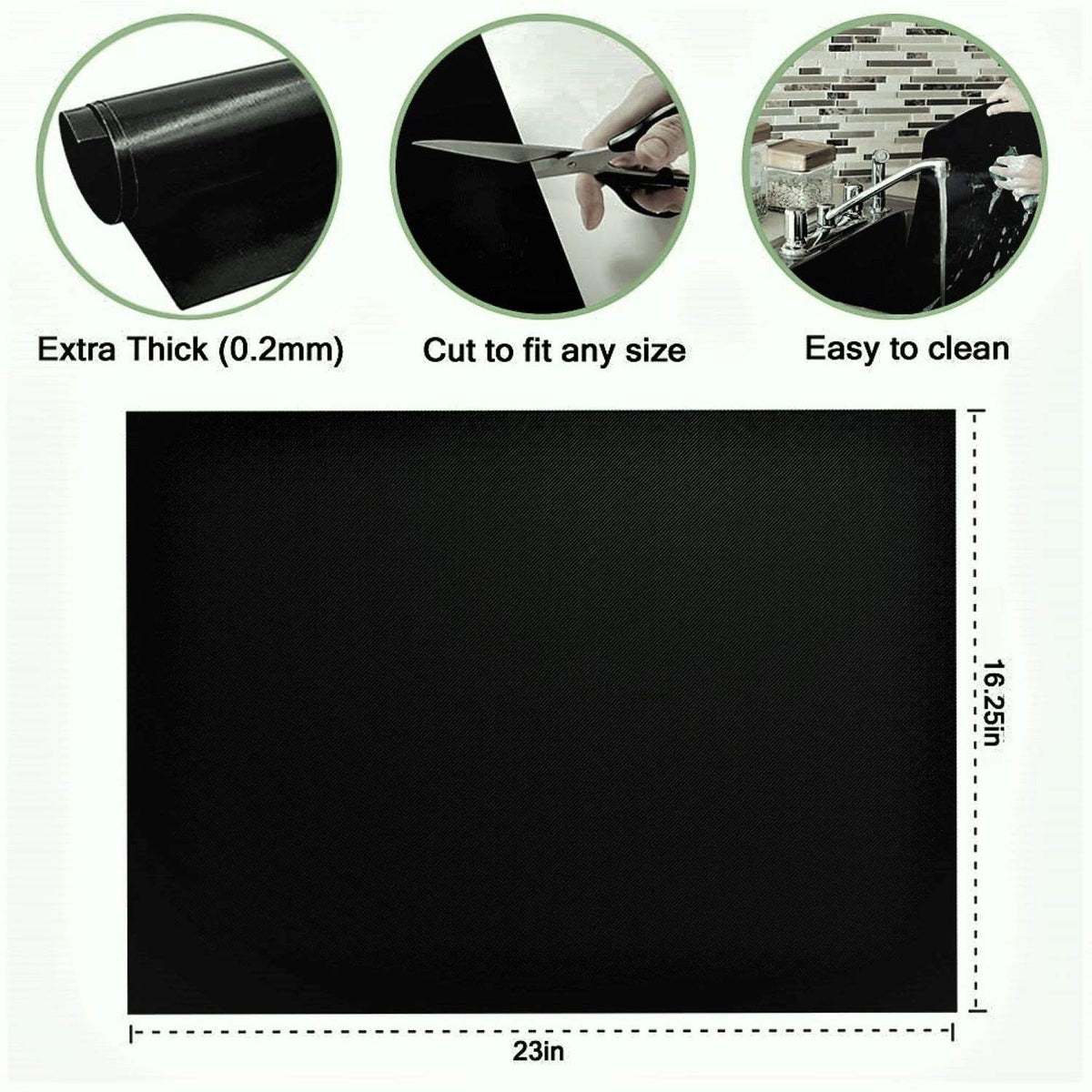 Grill Magic liner endures high heat up to 500°F for versatile use.