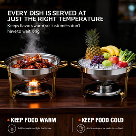 Grillaxy fuel canister provides safe heat for catering needs.