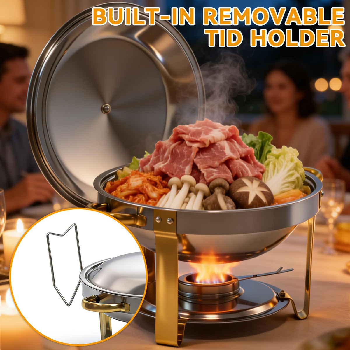 Grillaxy chafing dish set assembly steps for quick setup