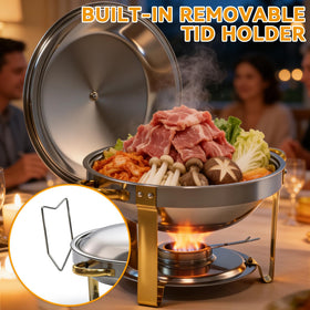 Grillaxy chafing dish set assembly steps for quick setup