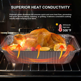 GrillChef 25-pack pans ideal for large gatherings and bulk meal prep