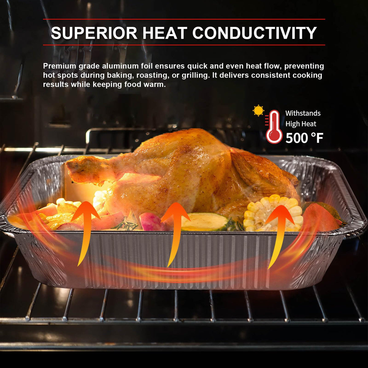 Close-up of GrillChef pans showing durability and warp resistance