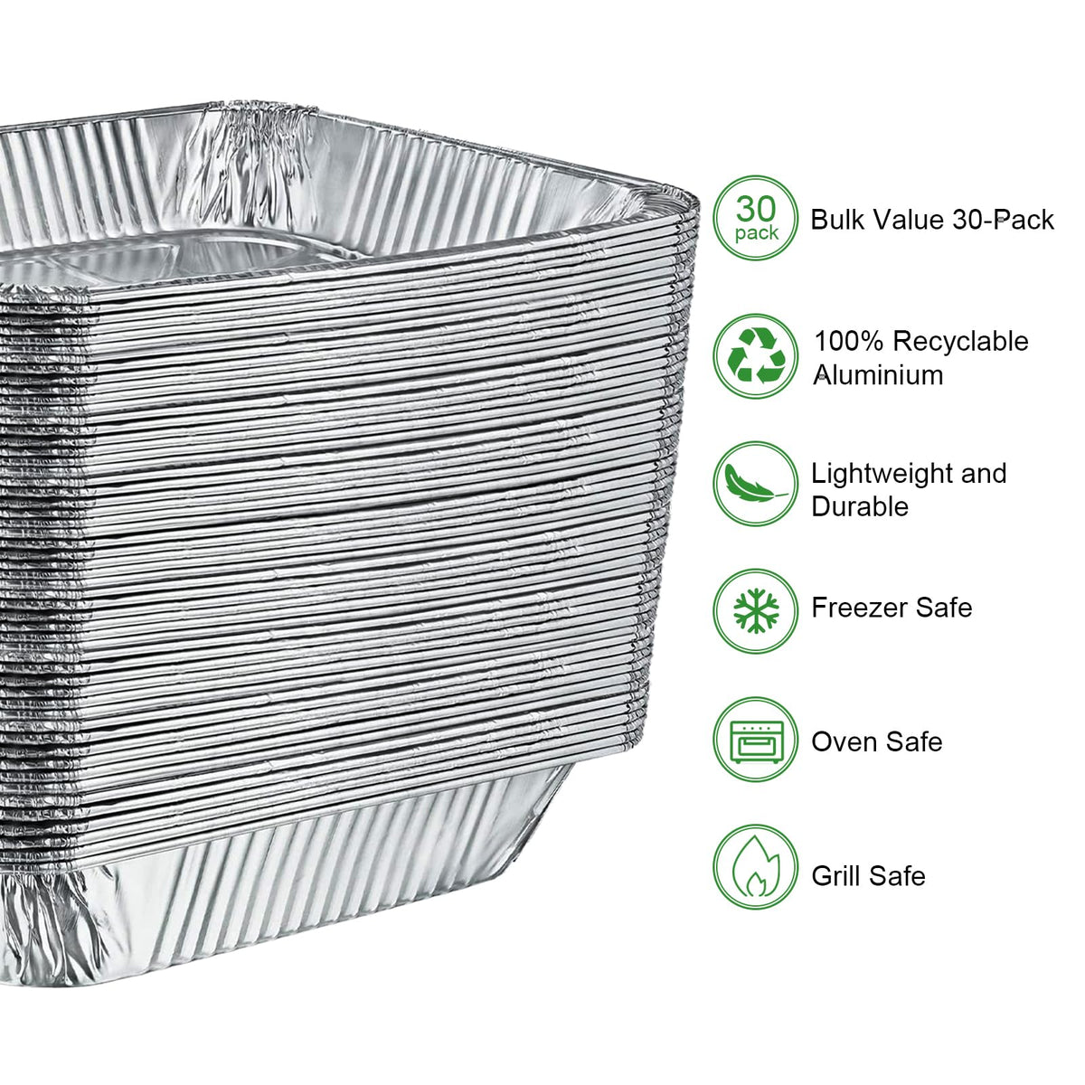 Depth 2.56 inches for large batch meals
