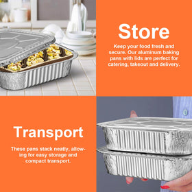 GrillChef baking pan for cakes and casseroles with high sides.