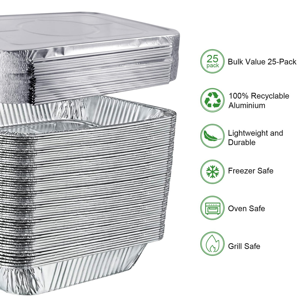 GrillChef 9x13 pans provide even heating for consistent oven or grill results