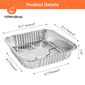 GrillChef heavy-duty aluminum pan resists bending for daily cooking.