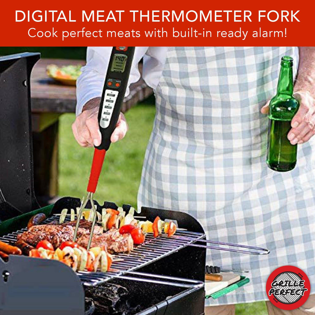 Grille Perfect 304 stainless steel tines for durable, easy cleaning after cooking