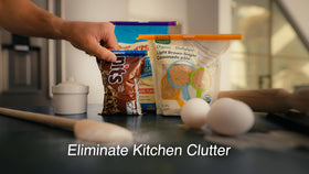 GripStic freezer-safe clips protect vegetables from freezer burn.