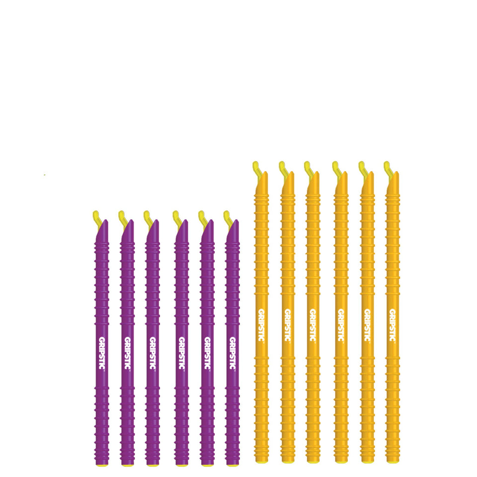 GripStic medium purple clip seals snack bags for quick freshness.
