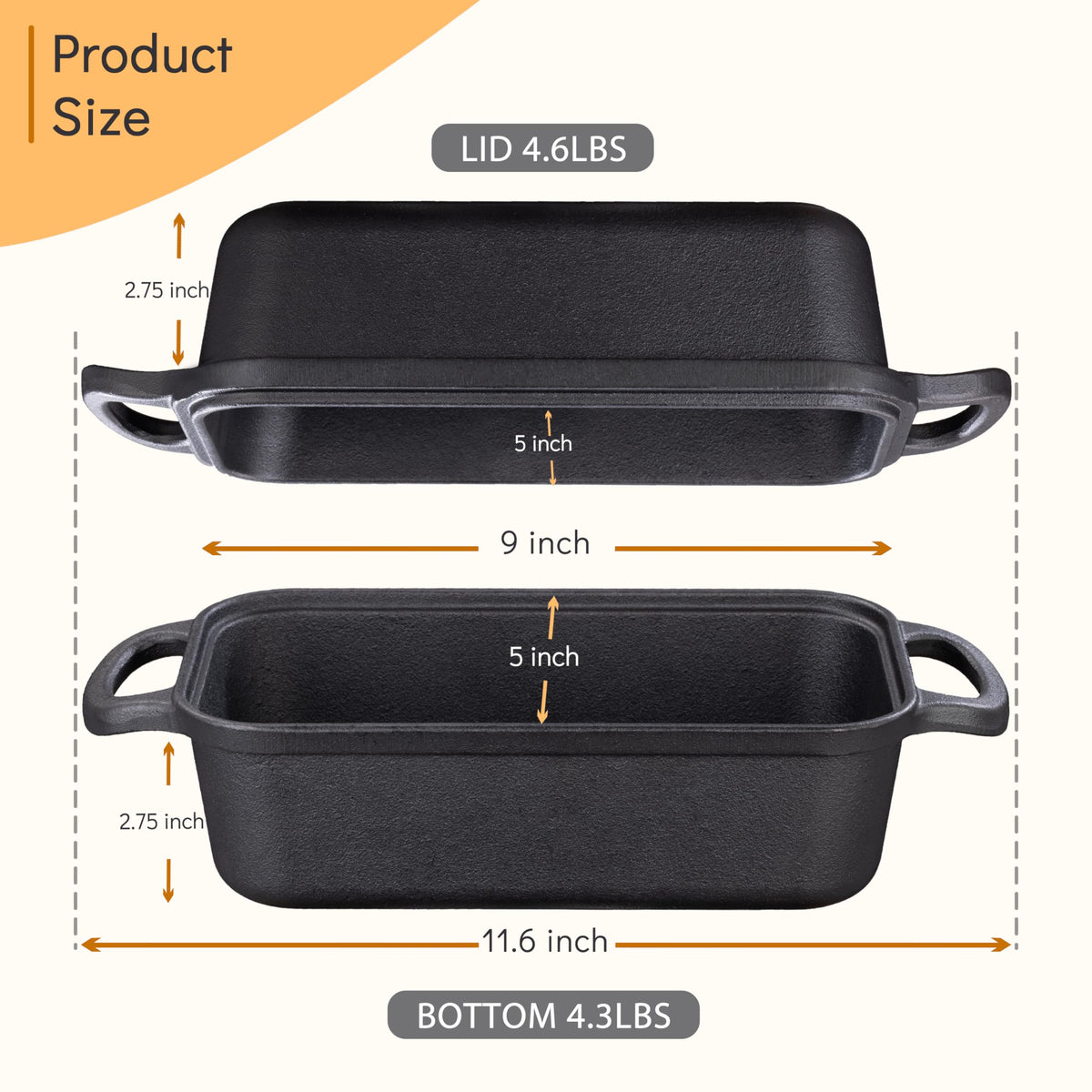 GRMlmosa loaf pan top surface for versatile baking options