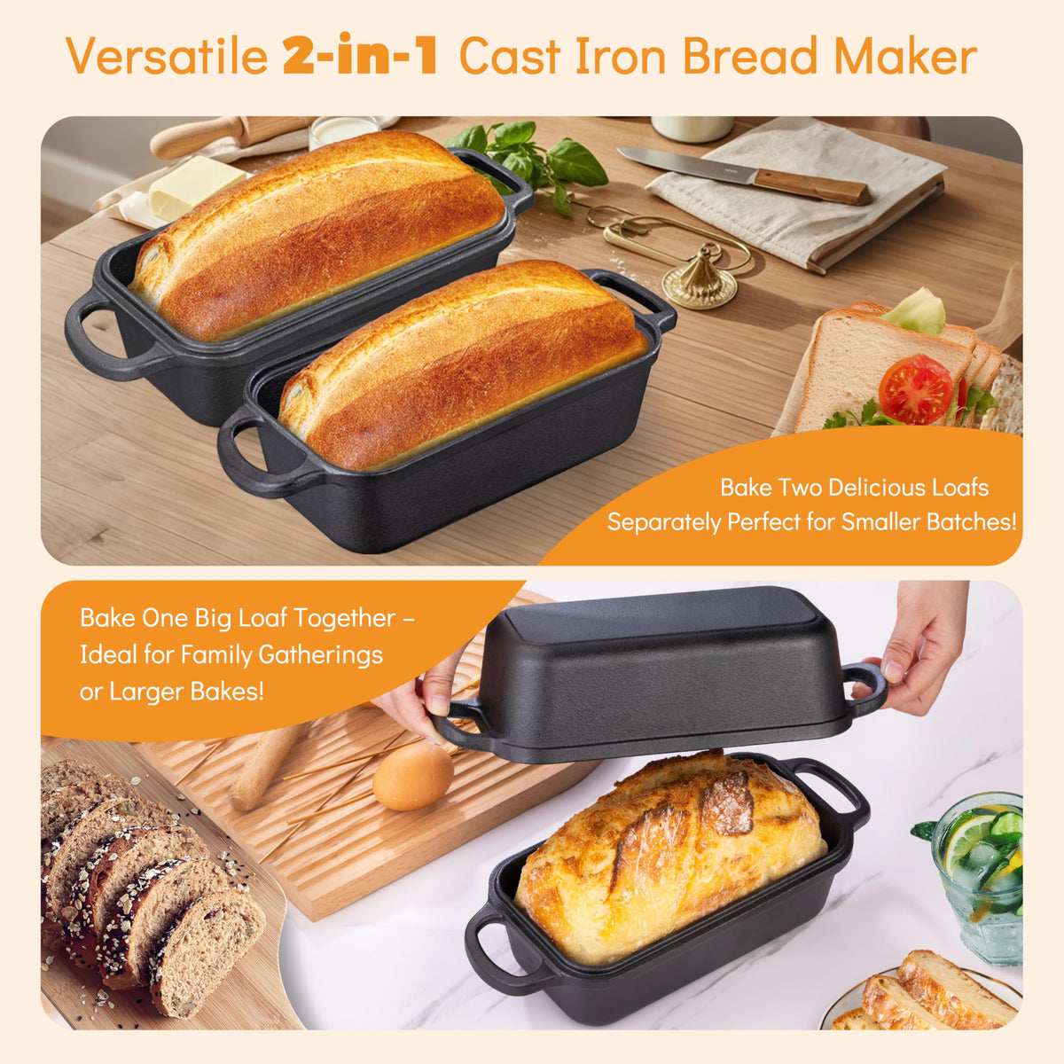 GRMlmosa meatloaf baking scene demonstrating lid versatility