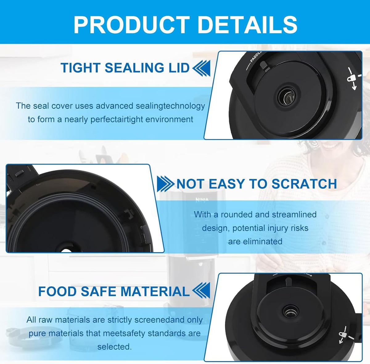 Grngven lid with Watertight seal to prevent leaks during operation