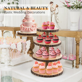 GrnVibe Cupcake Stand wedding table decor with woodland vibe.
