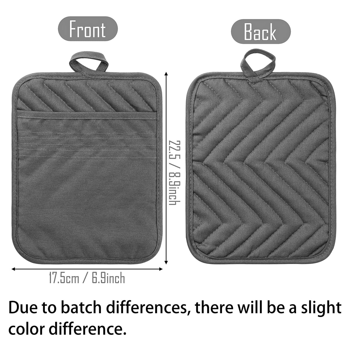 GROBRO7 heat-resistant pot holder safely removes hot cast iron from the oven.