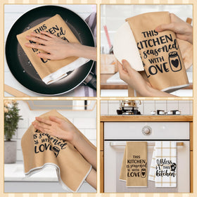 GROBRO7 Sweet Home towel patterns highlight cheerful design.