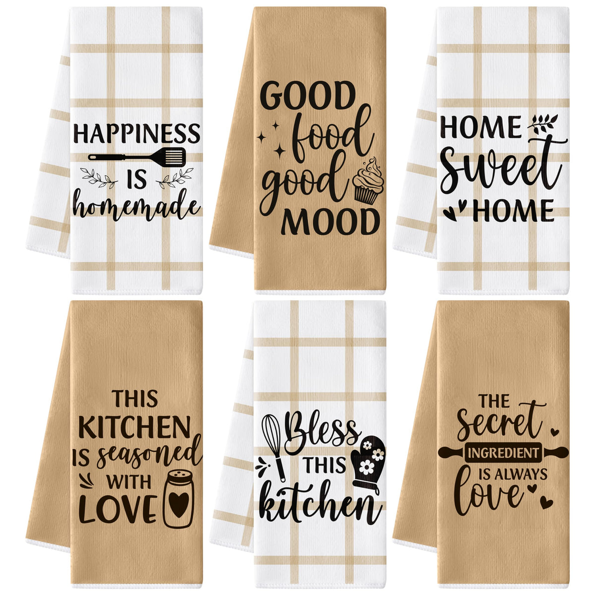 GROBRO7 Sweet Home towels packaged for gifting with farmhouse charm.