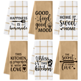 GROBRO7 Sweet Home towels packaged for gifting with farmhouse charm.