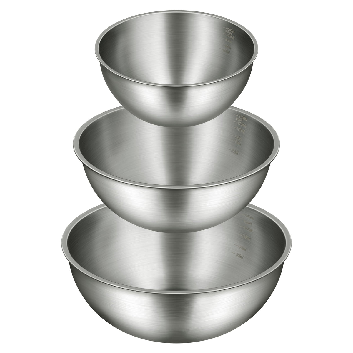 Gronivex mixing bowls 1.5qt nesting close-up for space-saving storage and quick access.