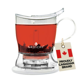 GROSCHE Aberdeen teapot with bottom-dispense for effortless brew and rich flavor.
