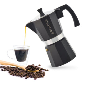GROSCHE Milano latte setup with milk frother option for lattes.