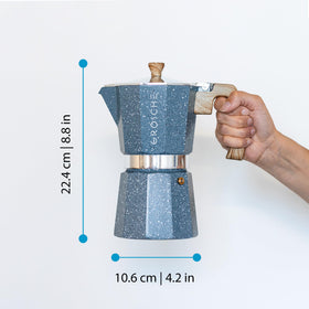 GROSCHE Milano moka pot indigo espresso aroma after brewing