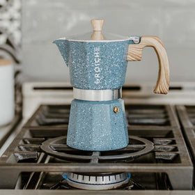 GROSCHE Milano moka pot indigo packaging suitable for gifting