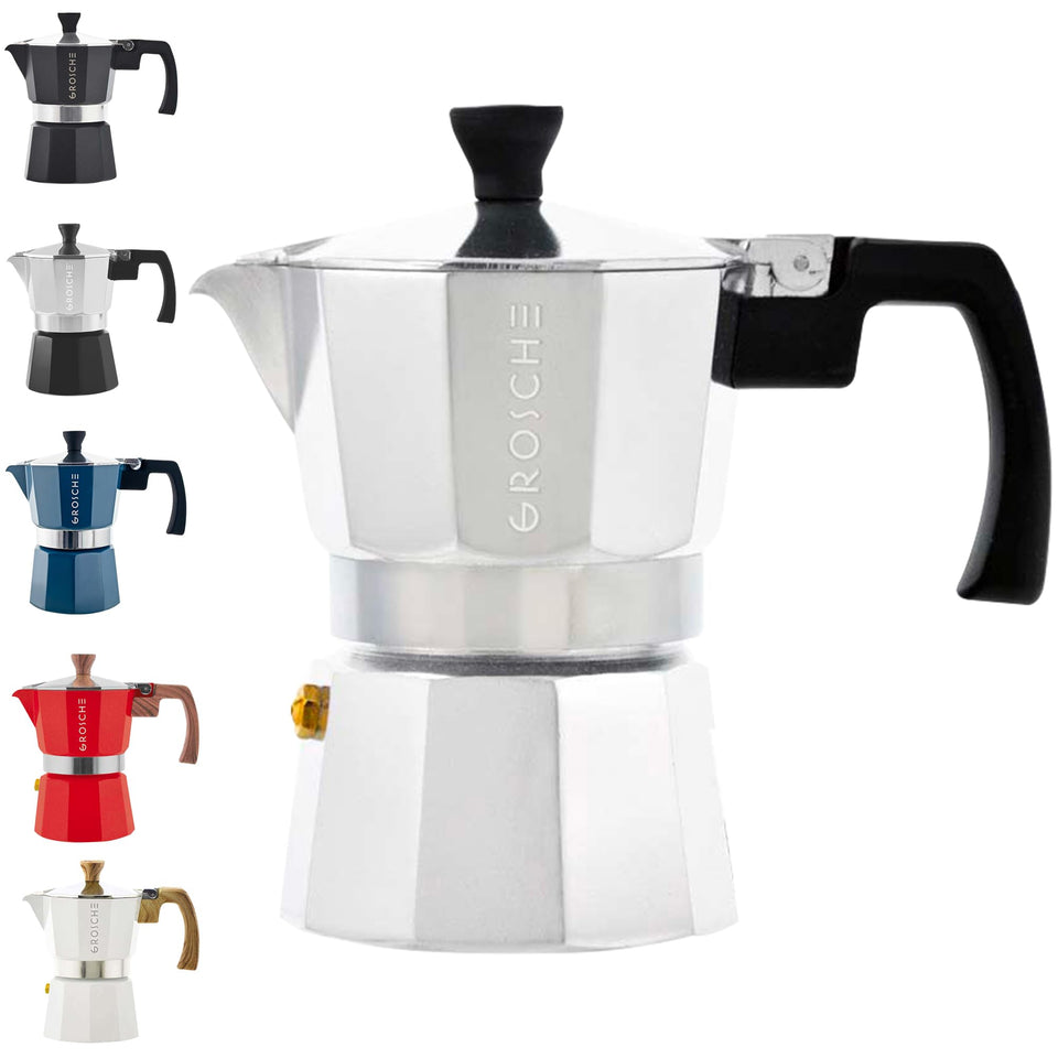 GROSCHE Milano Moka Pot exterior design for home brewing
