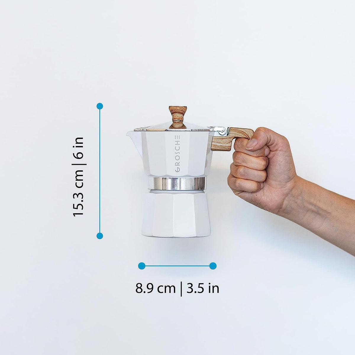 Close look at the silicone gasket in the Milano Moka.