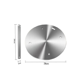 Grourarty induction adapter simmer plate with three-layer construction for even heating.
