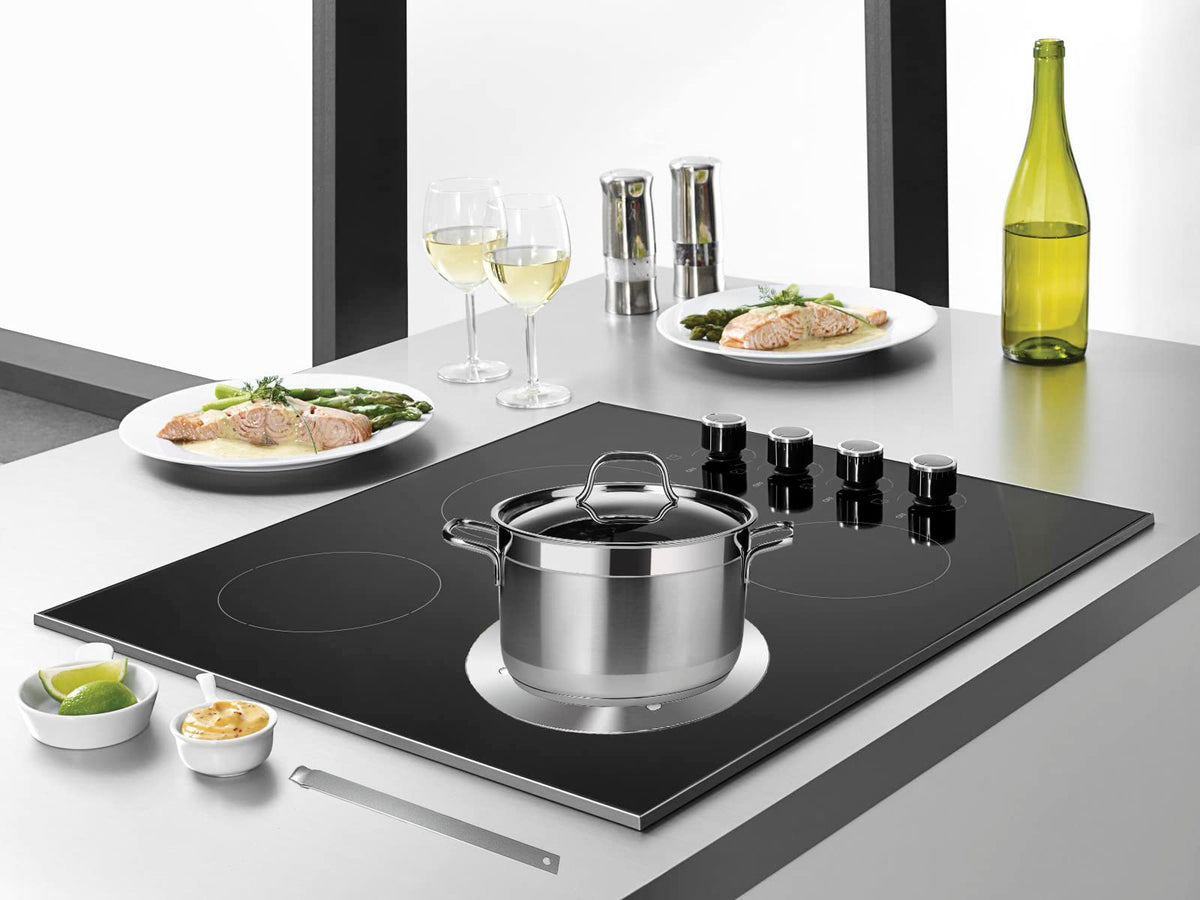 Grourarty heat diffuser on induction stove helps prevent scorching.