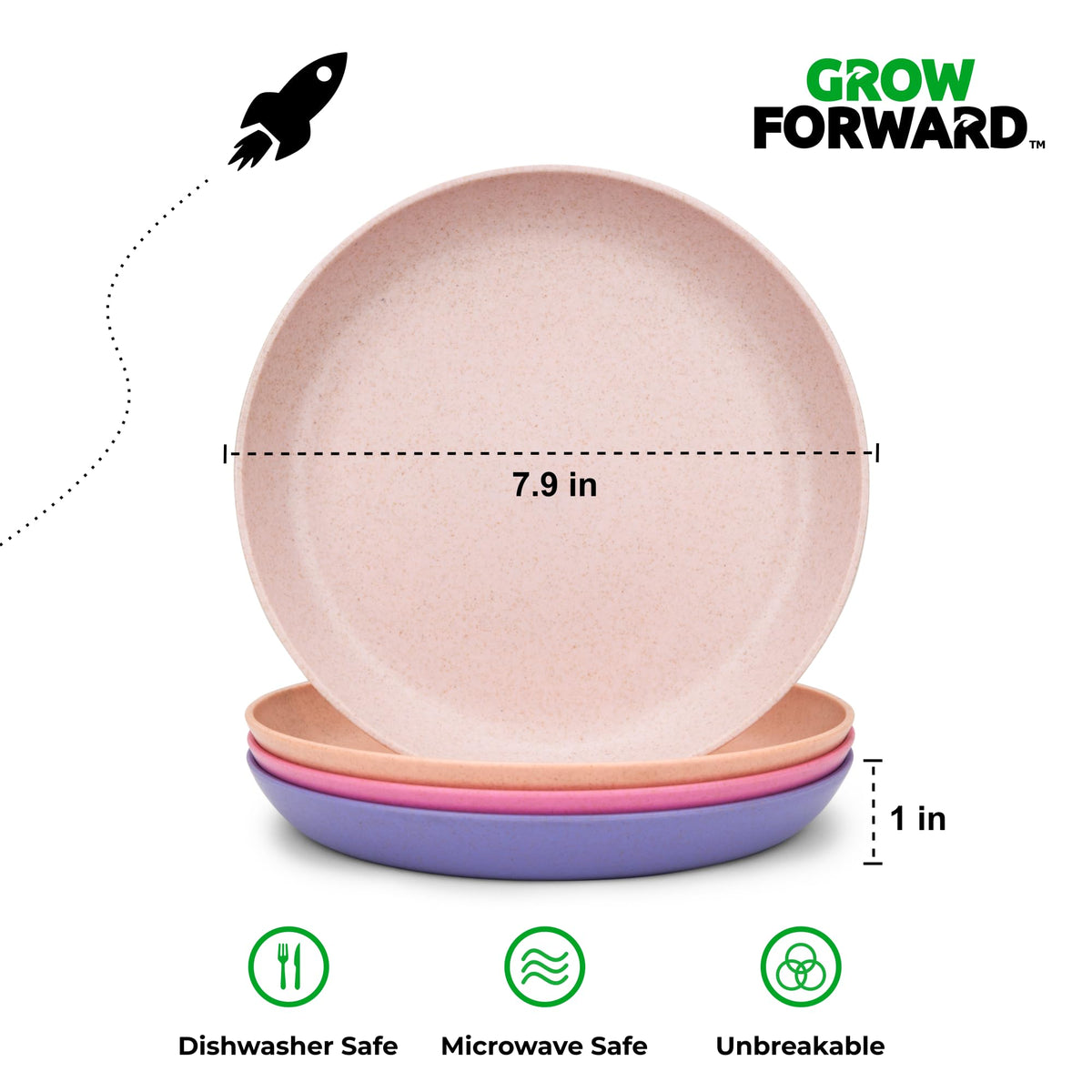 Grow Forward 20oz Kid Bowls – lightweight, shatterproof bowls for busy families.
