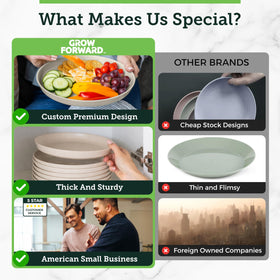 Grow Forward Sahara plates are BPA-free and eco-friendly