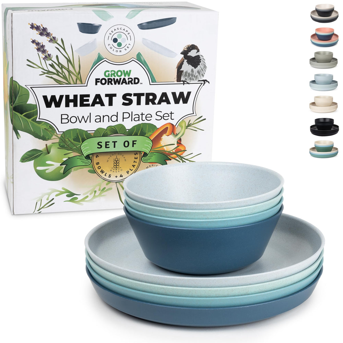 Grow Forward Seascape plates for durable outdoor dining and daily meals