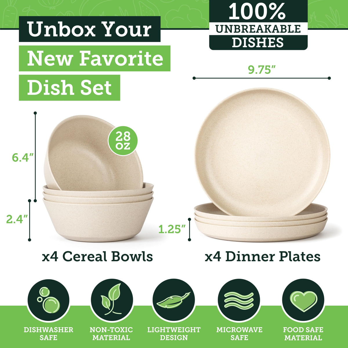 Grow Forward unbreakable dinnerware demonstrates drop-proof design for camping.