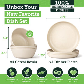 Grow Forward unbreakable dinnerware demonstrates drop-proof design for camping.