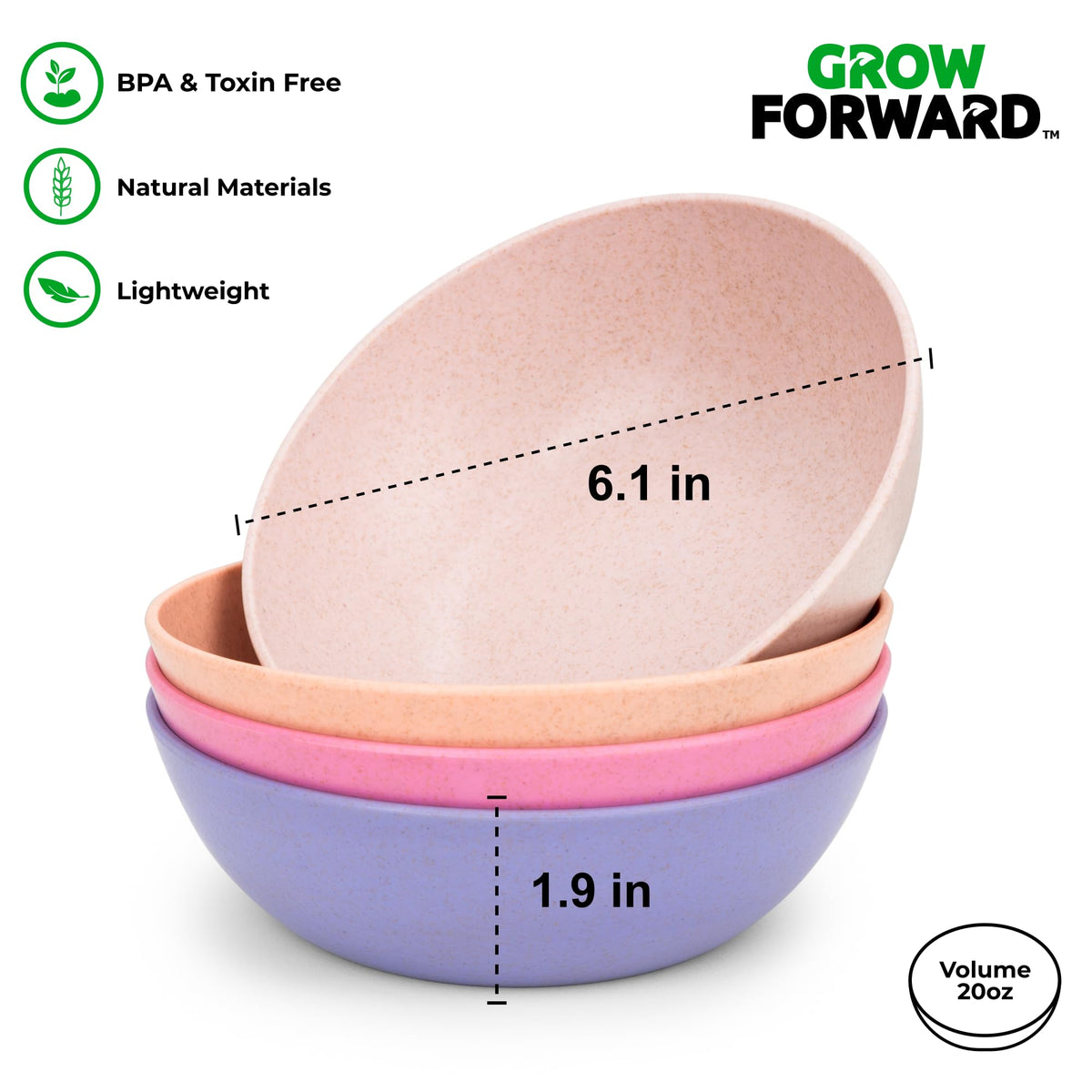 Grow Forward Unbreakable Kid Dinnerware – durable, kid-safe set for everyday meals.